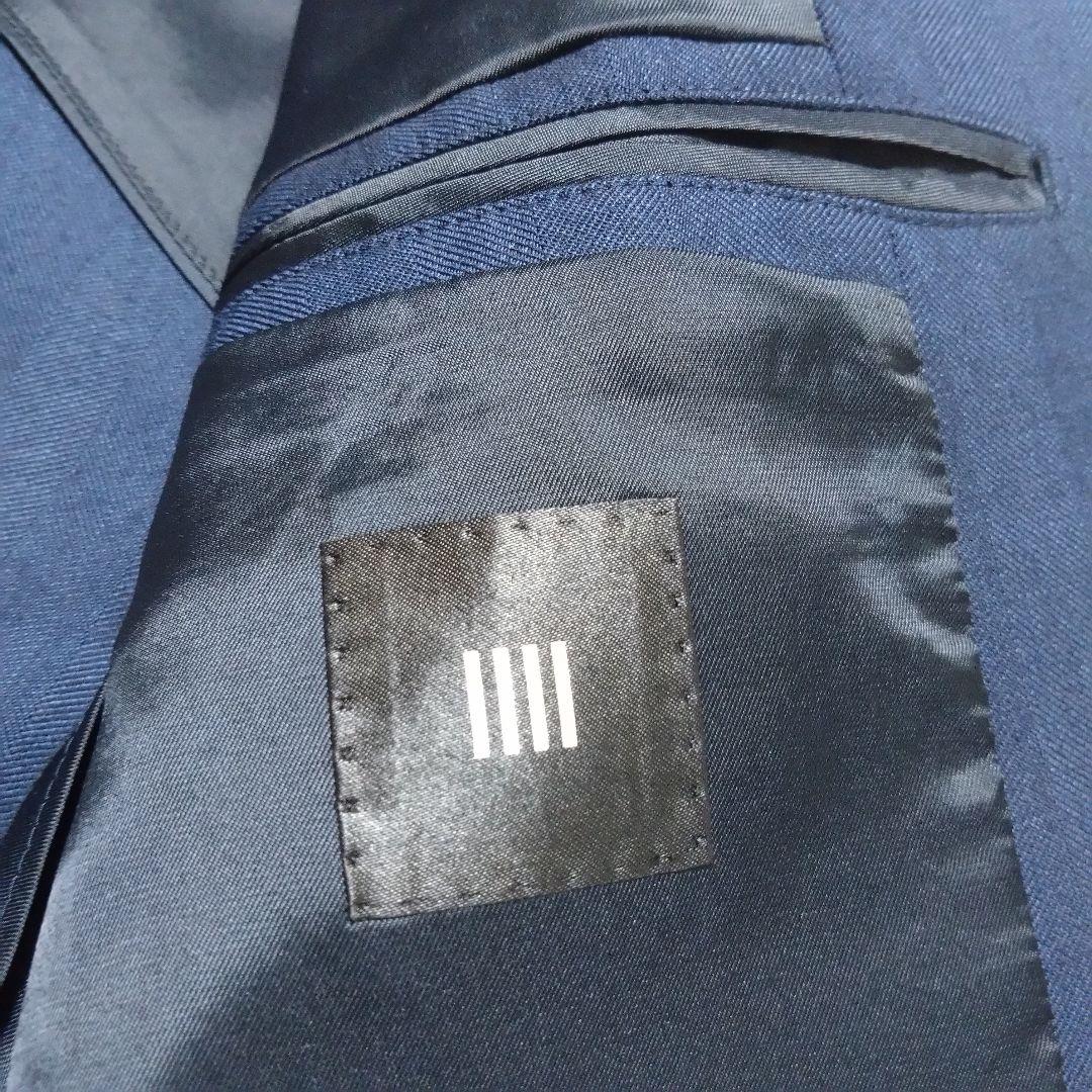 美品 スーツセレクト スリーピーススーツ セットアップ ネイビー L相当