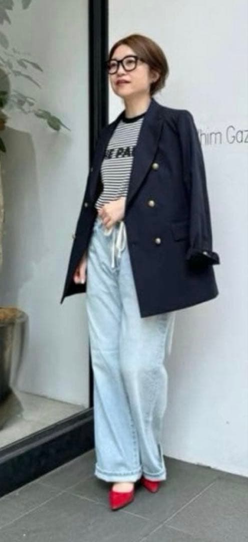 専用【定番美品】ウィムガゼット★ダブルジャケット ネイビー