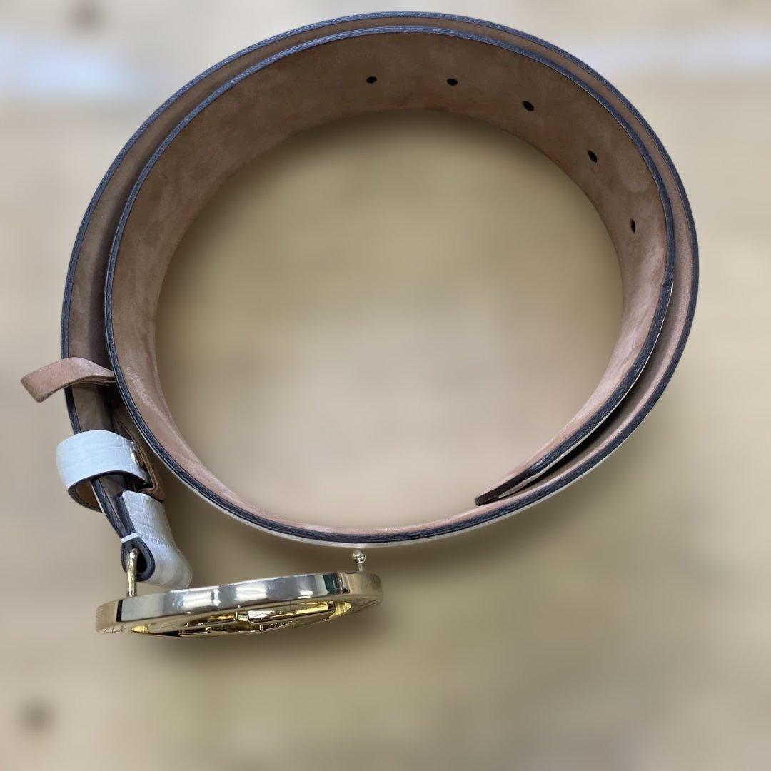 REO GUCCI ベルト インターロッキング グッチシマ GGレザー