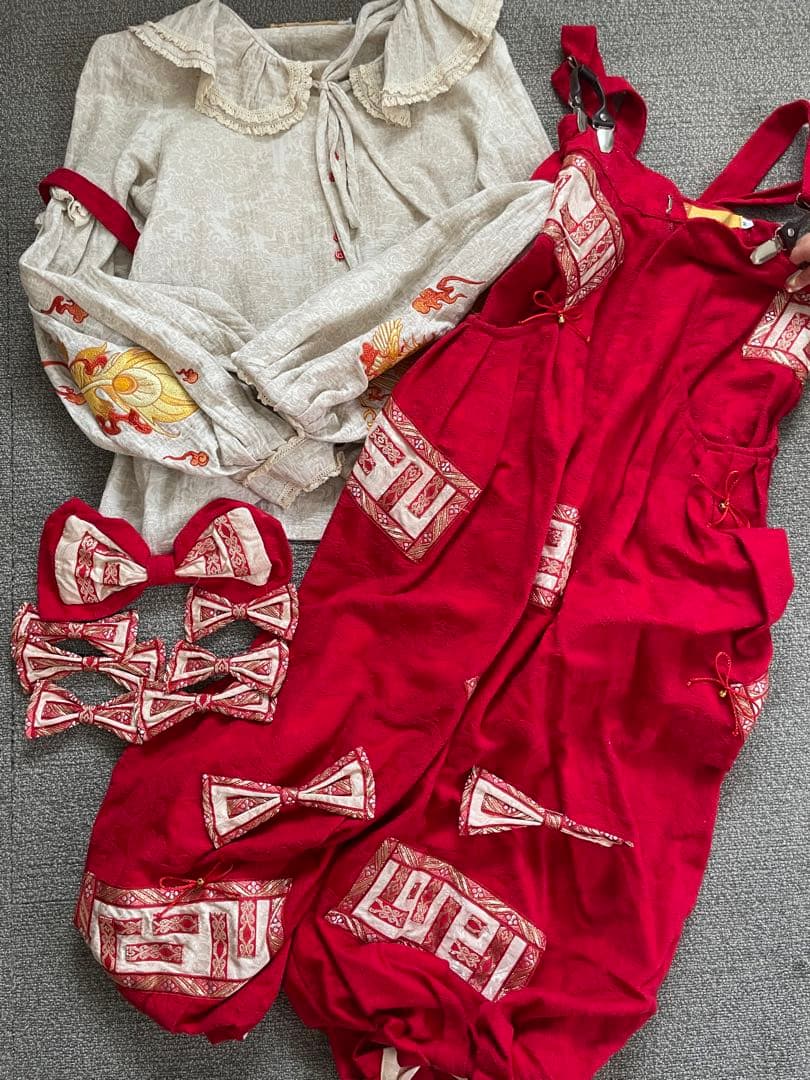 森森仙藤原妹紅コスプレアレンジ衣装Mサイズ