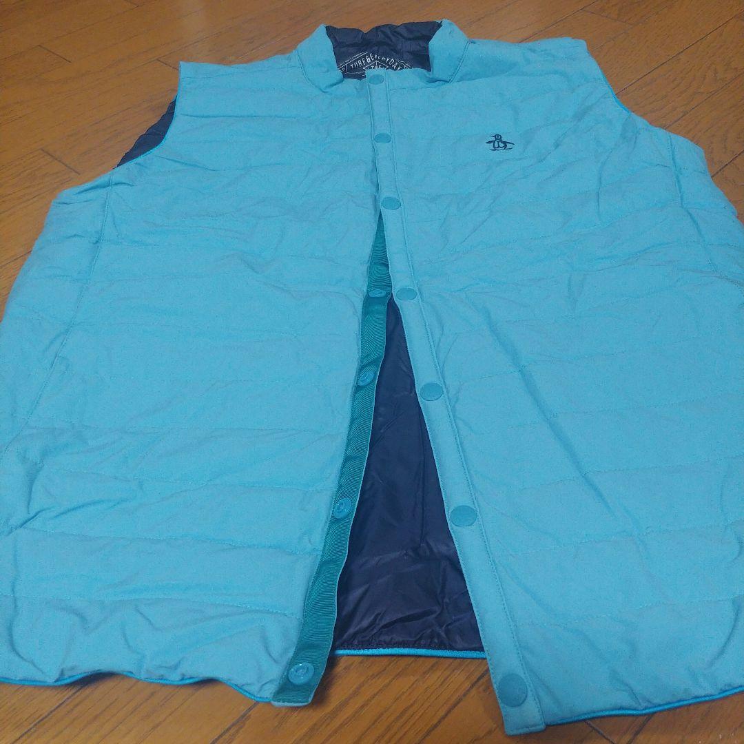 薄くて暖かいマンシングウェア　フェザー×ダウン　ヒートナビダウンベスト薄手重ね着