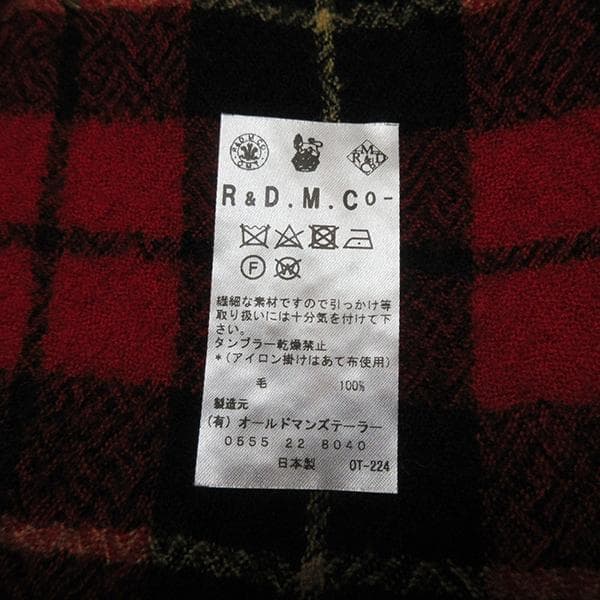美品オールドマンズテーラーR&D.M.Coタータンチェック　ブランケット 毛布