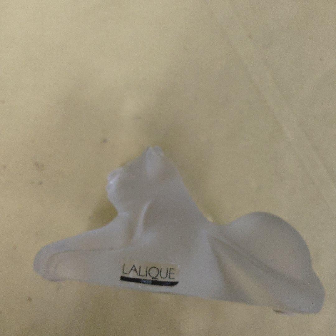 LALIQUE フロストガラス ライオン