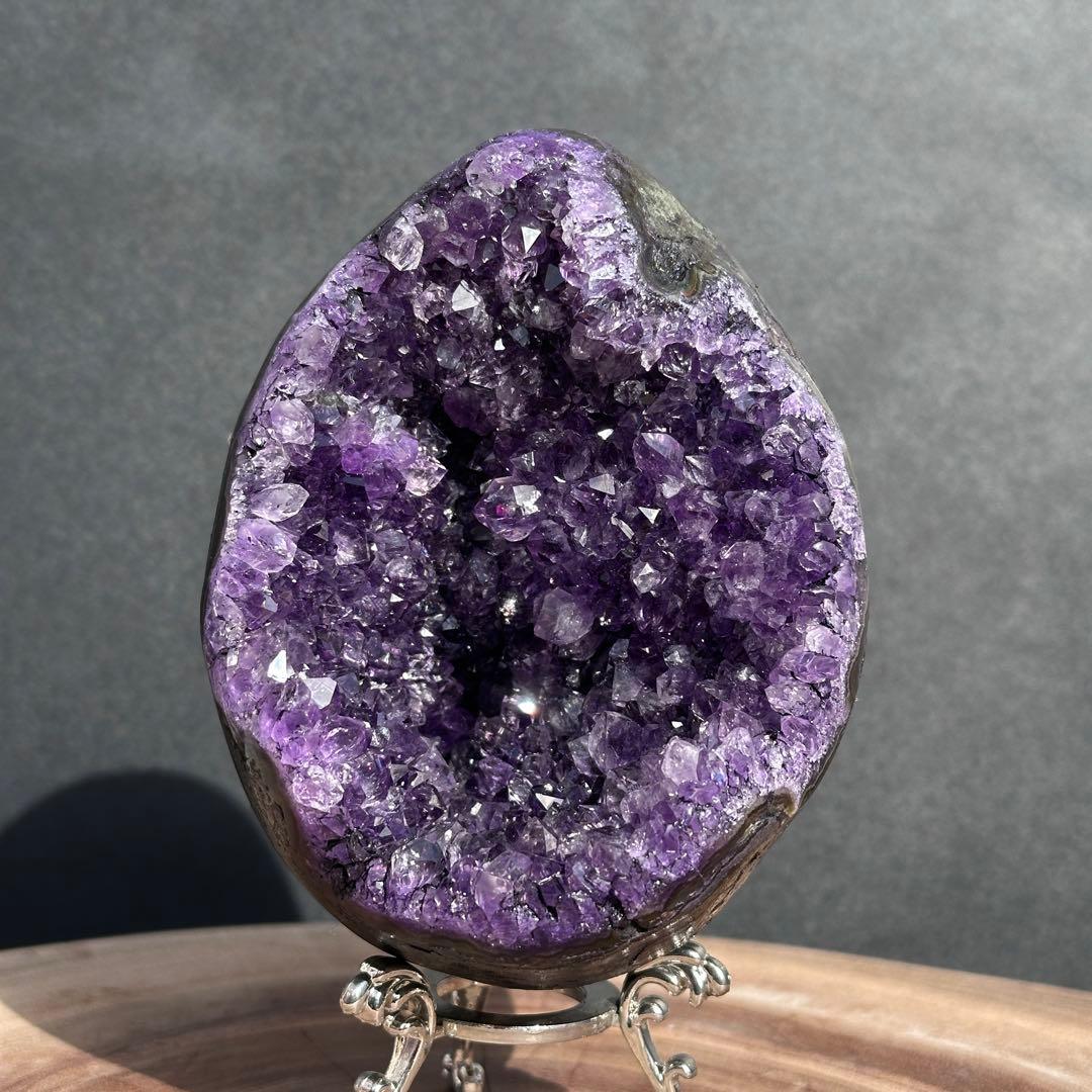特売❣️天然石 アメジストのドーム　置物D.467