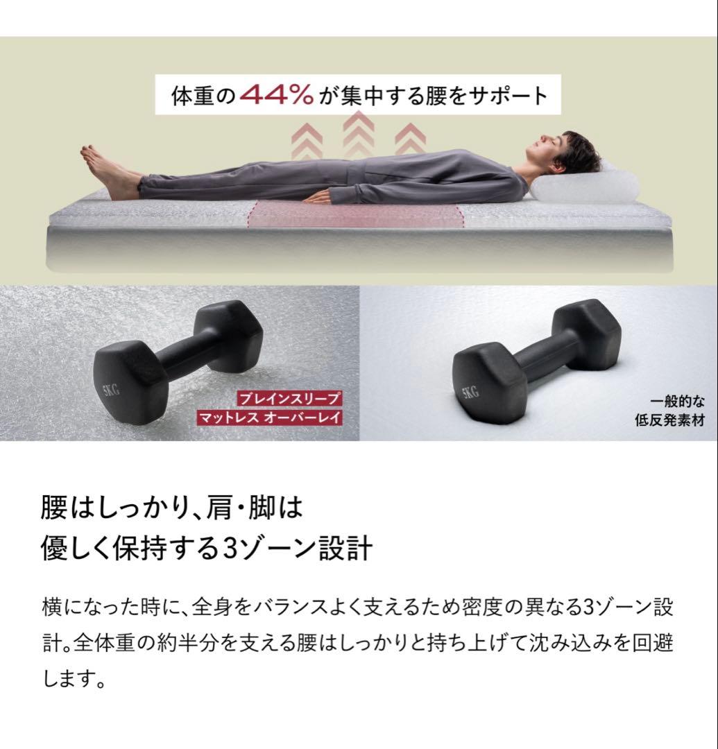 mero ブレインスリープ マットレス オーバーレイ シングル