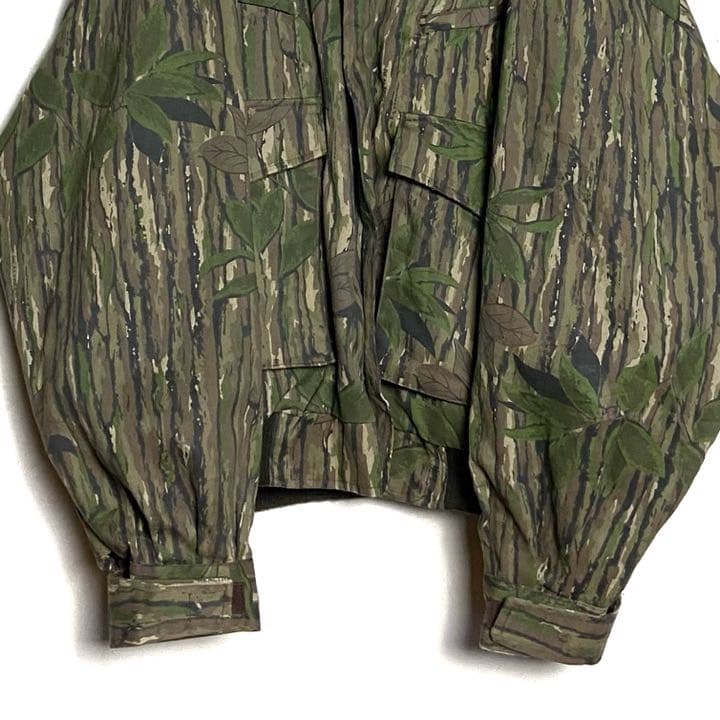 USA古着 迷彩 リアルツリー ミリタリージャケット 緑 XL ブルゾン