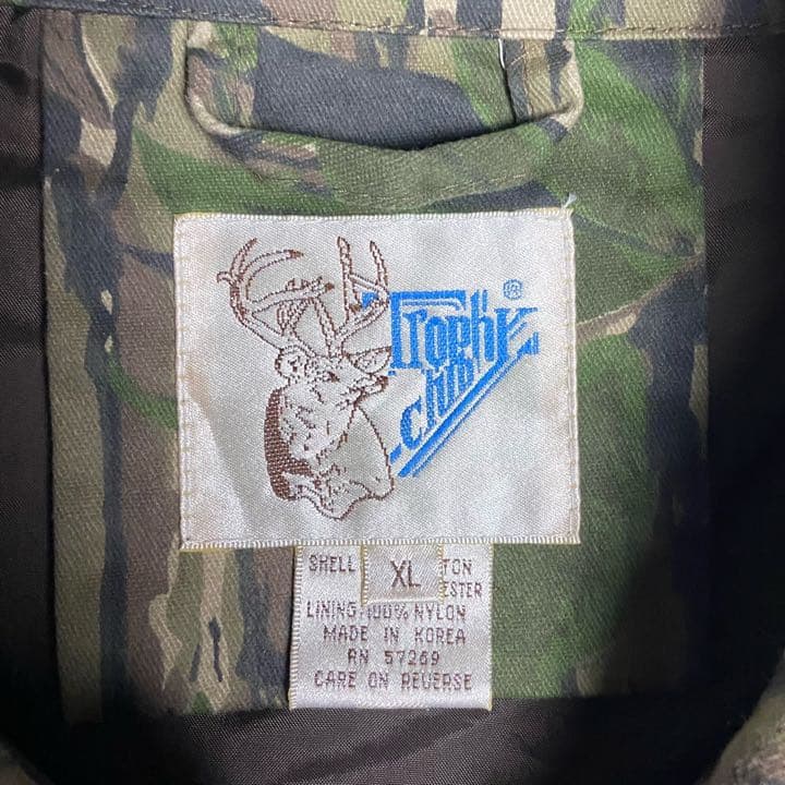 USA古着 迷彩 リアルツリー ミリタリージャケット 緑 XL ブルゾン