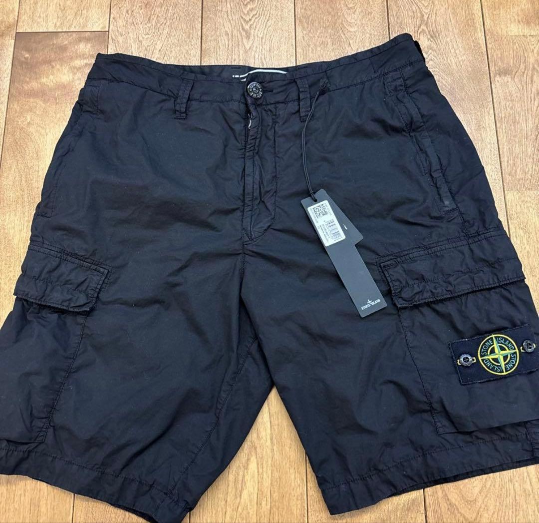 STONE  BERMUDA REGULAR 黒ショートパンツ