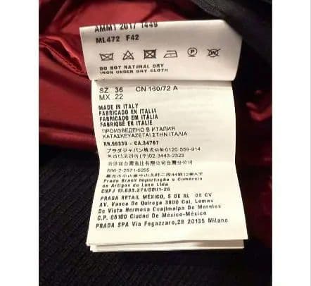 miu miu 17AW ワッペンロゴ ボンバージャケット