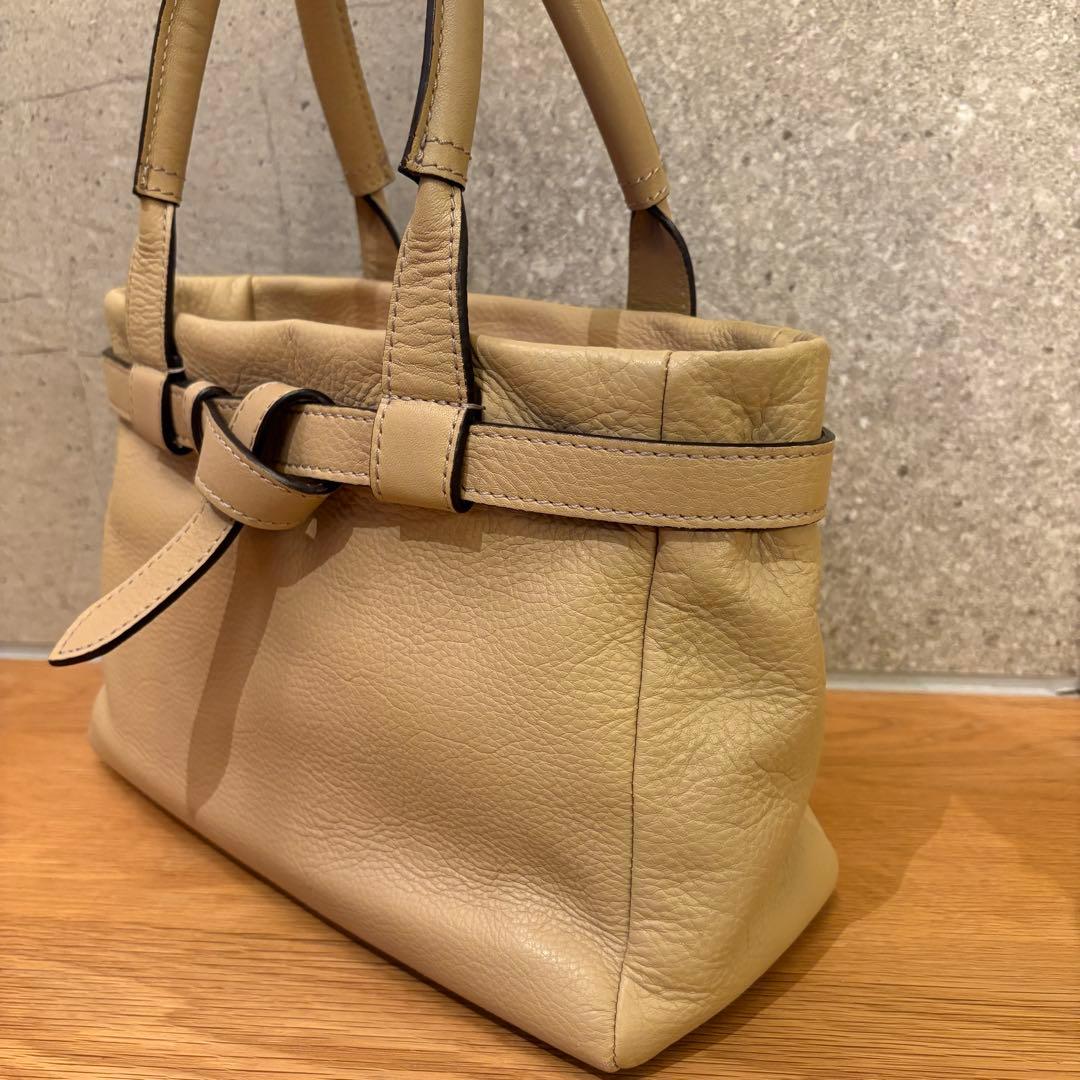 【美品】土屋鞄　クラルテ　ハンディカフェトート　ベージュ