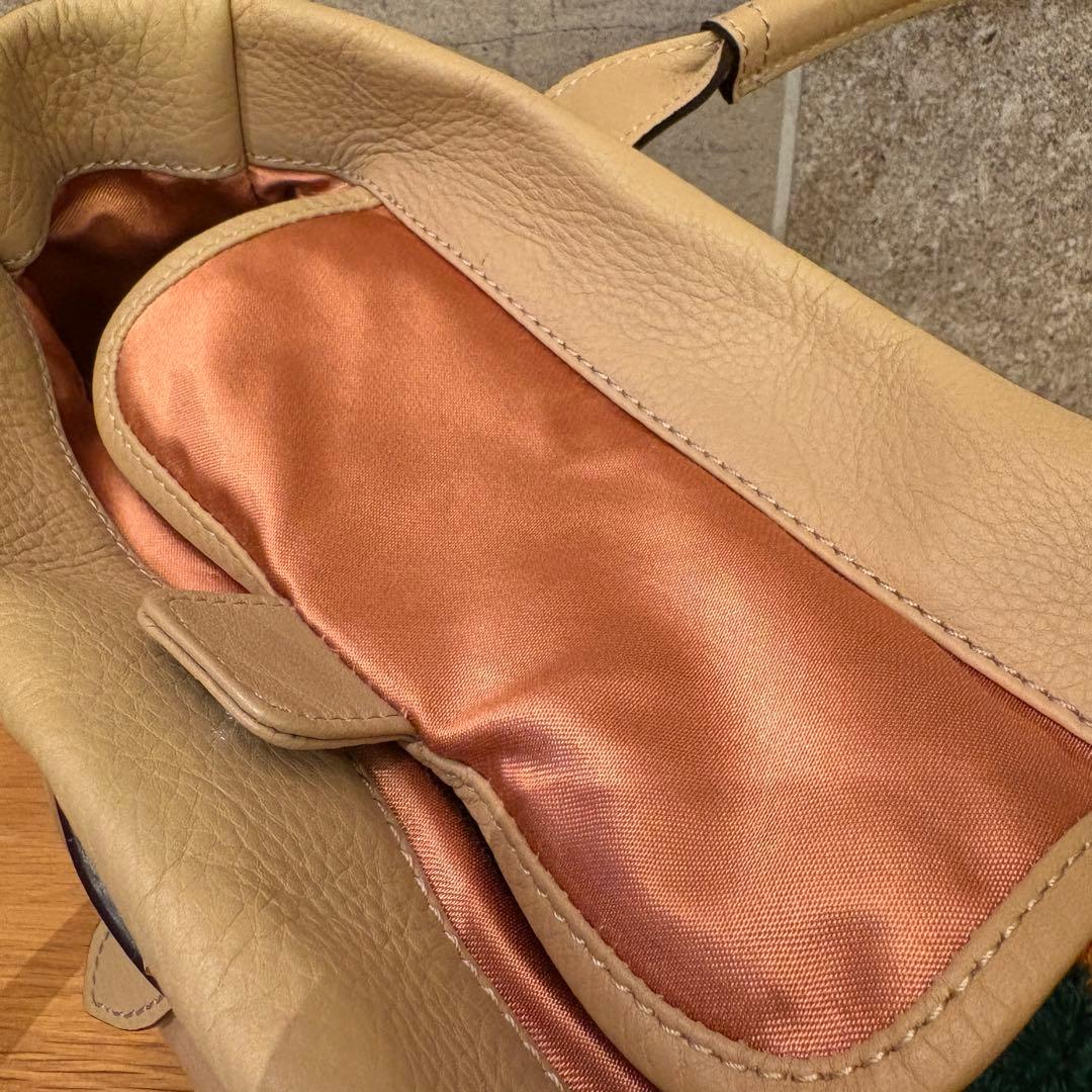 【美品】土屋鞄　クラルテ　ハンディカフェトート　ベージュ