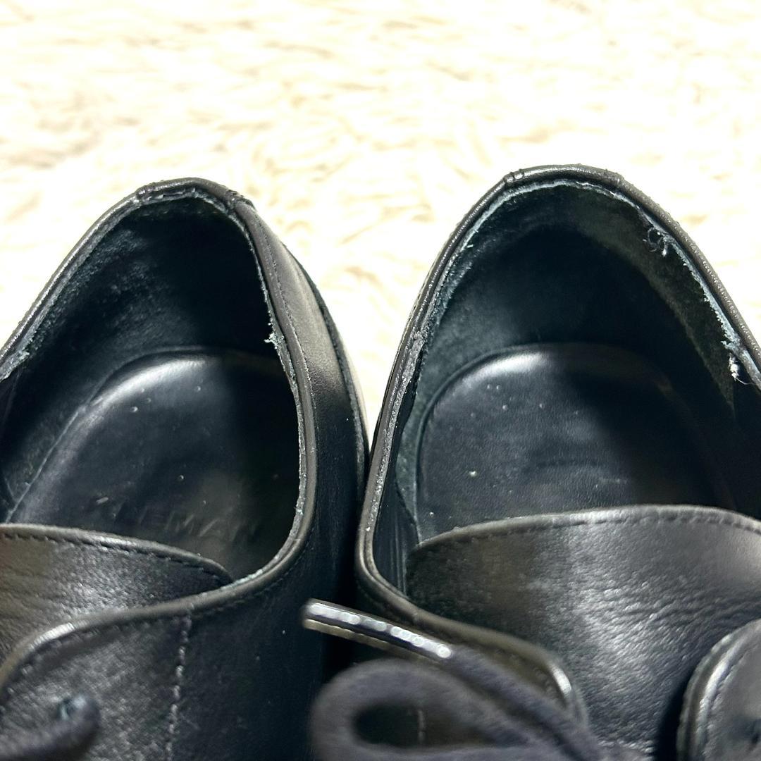 クレマン フローダン フランス製 革靴 レザーシューズ Uチップ モックトゥ 黒