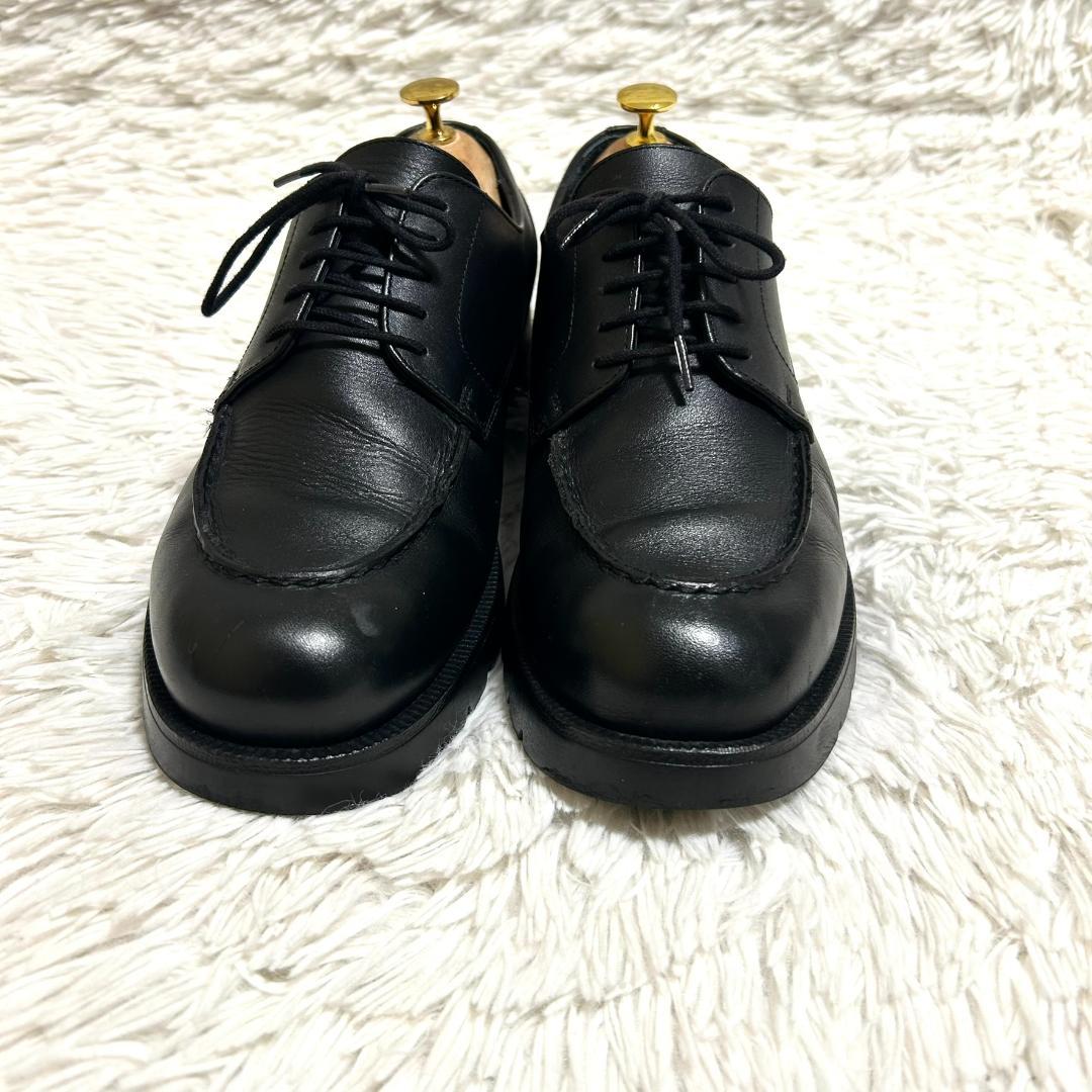 クレマン フローダン フランス製 革靴 レザーシューズ Uチップ モックトゥ 黒