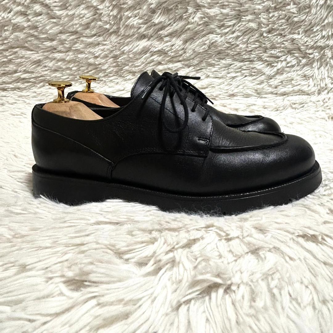 クレマン フローダン フランス製 革靴 レザーシューズ Uチップ モックトゥ 黒