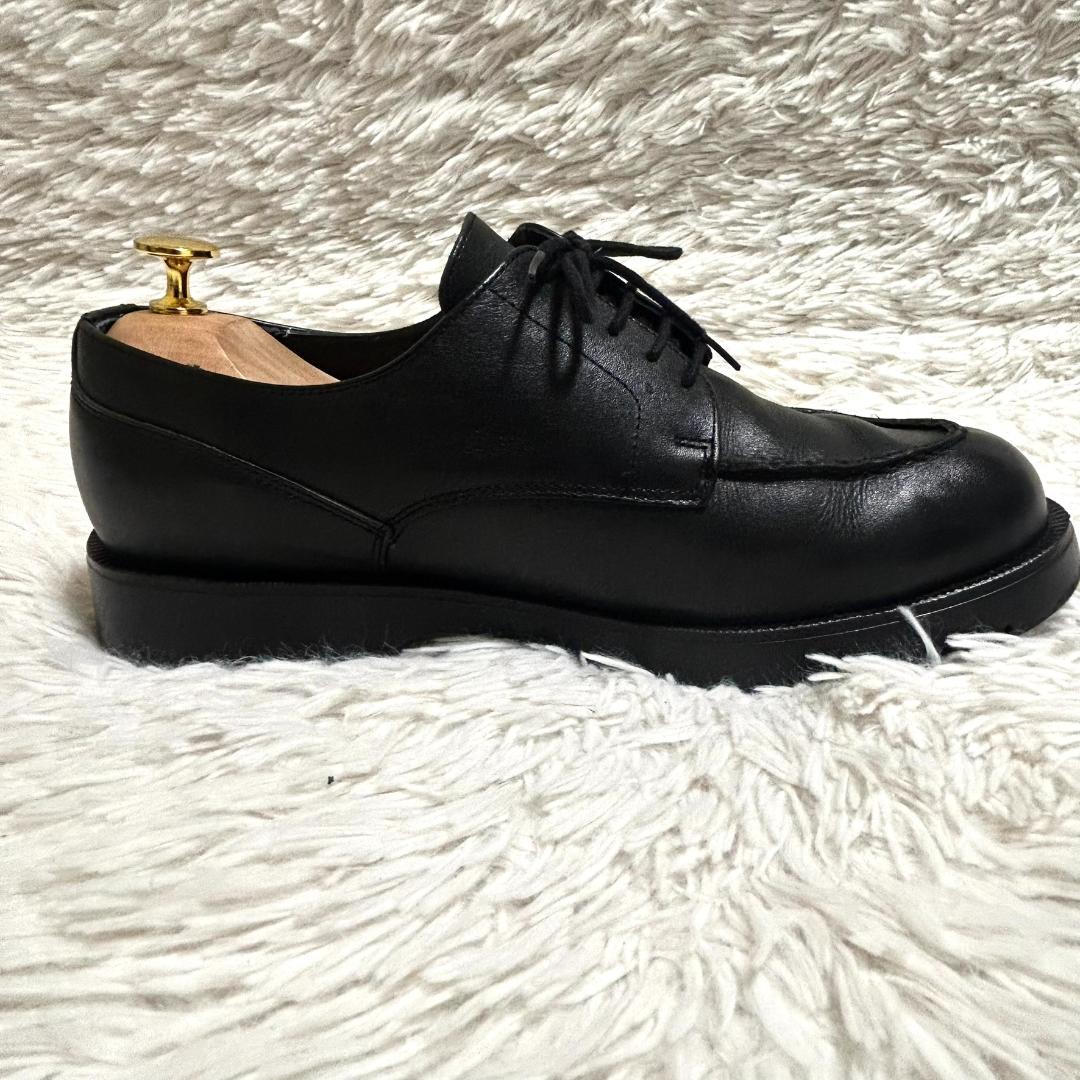 クレマン フローダン フランス製 革靴 レザーシューズ Uチップ モックトゥ 黒