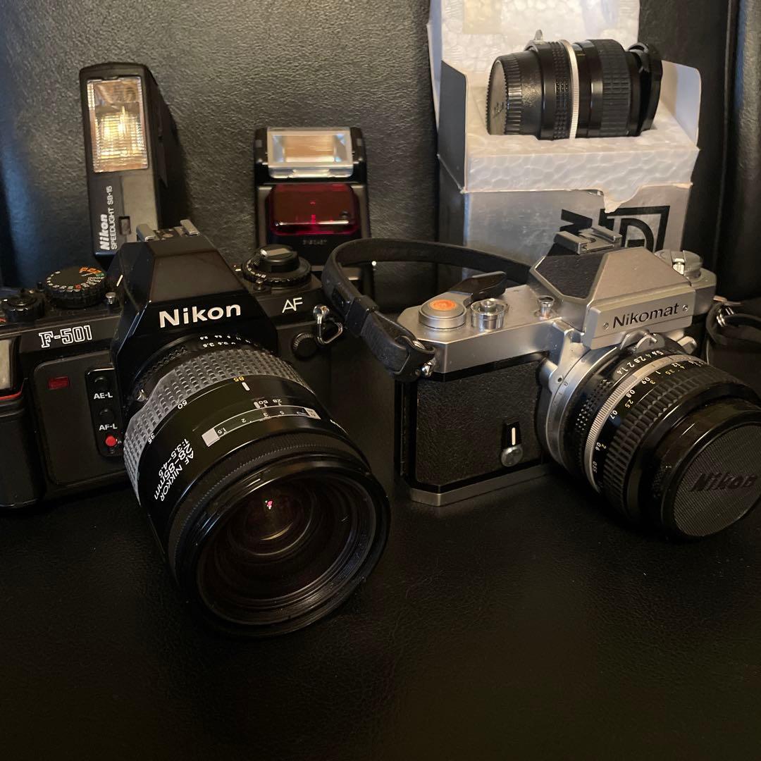 Nikon F-501 & Nikomat カメラセット