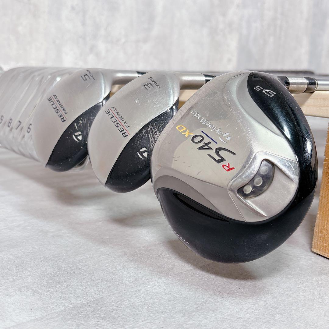 T177 テーラーメイド 他 ゴルフクラブ メンズ フルセット 白 アディダス