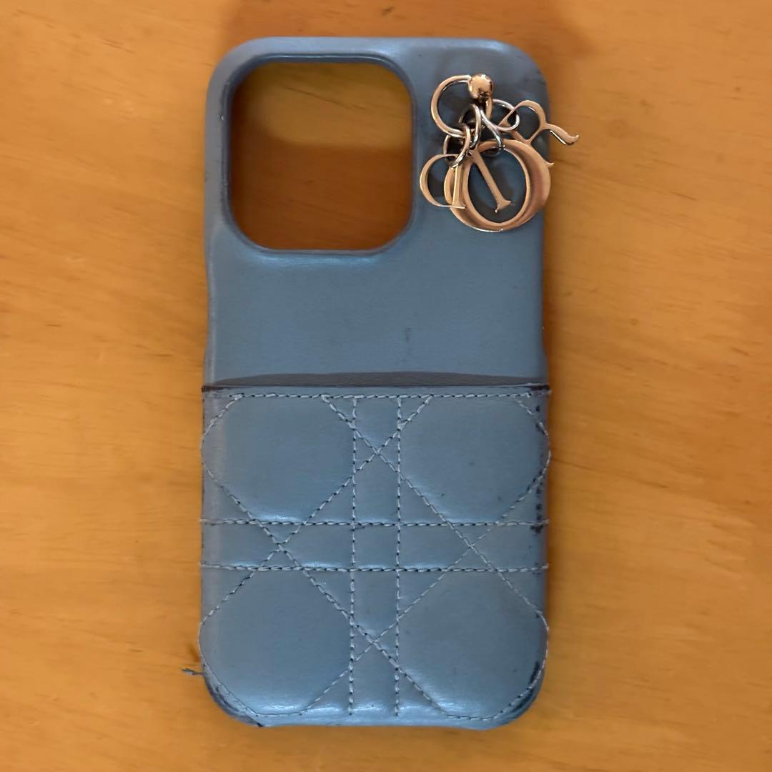 Dior iPhoneケース　15proケースブルー　正規品