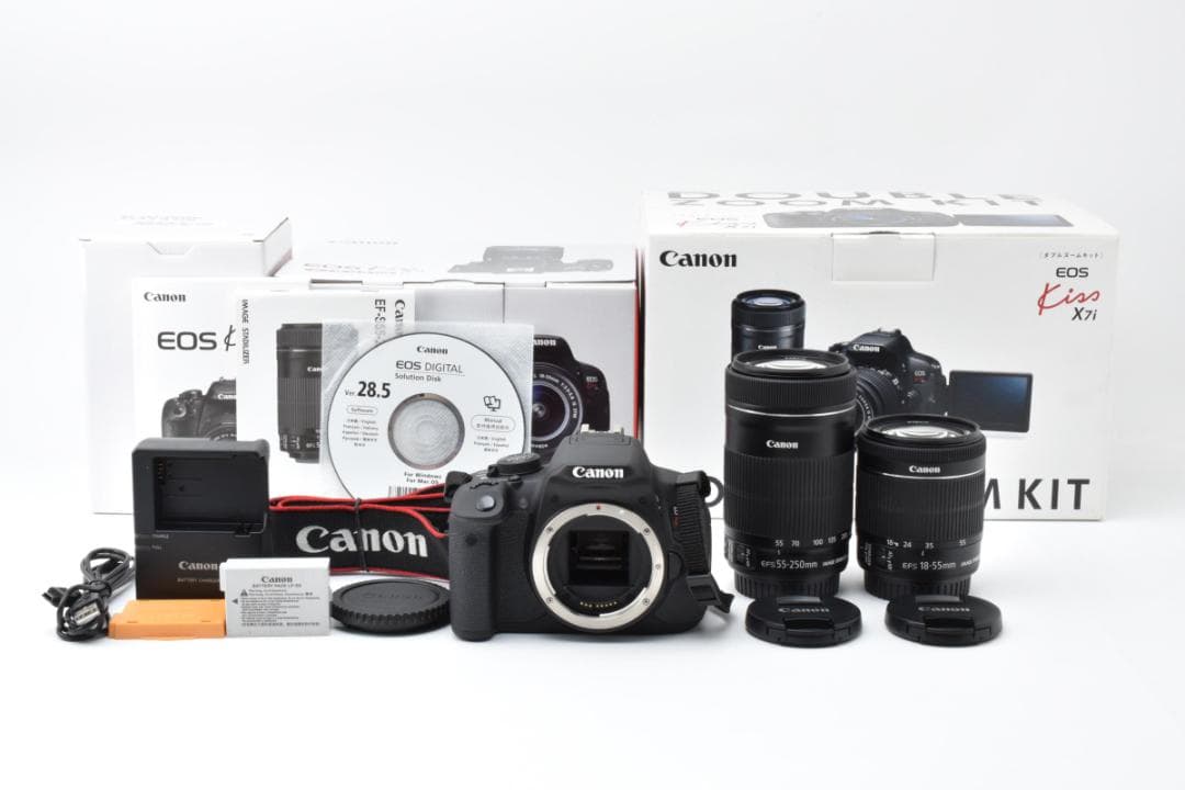 ★ショット数63回★ Canon EOS kiss X7i ダブルズームキット
