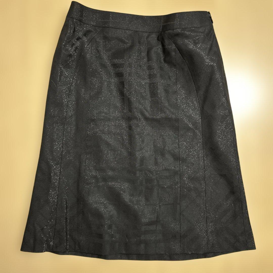 BURBERRY ブラック スカートフォーマル　ラメ　バーバリー　38 00s