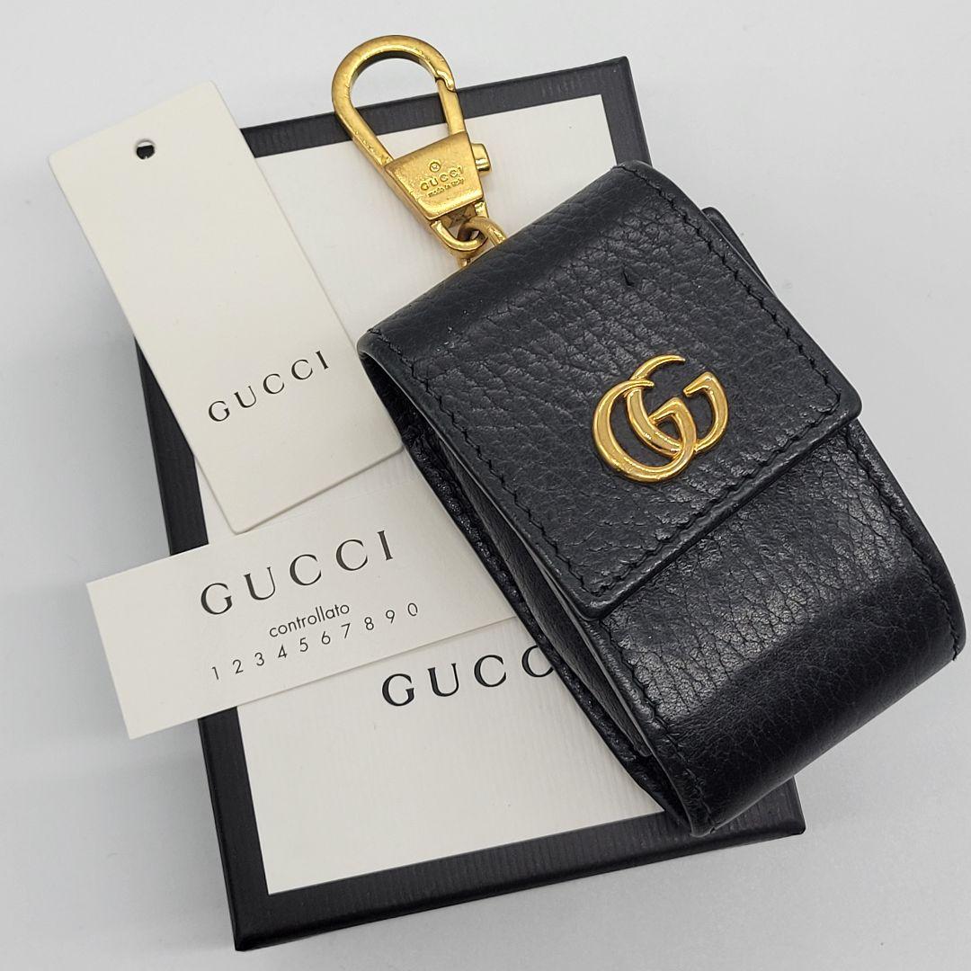 美品✨️ GUCCI キーケース プチマーモント ブラック レザー スマートキー