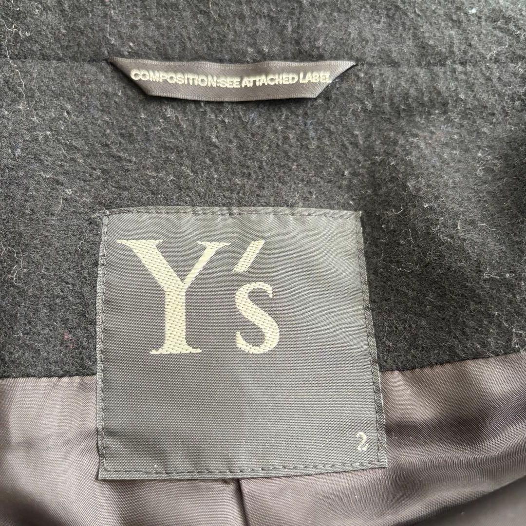 Y's ポンチョ風コート　ブラック　サイズ2