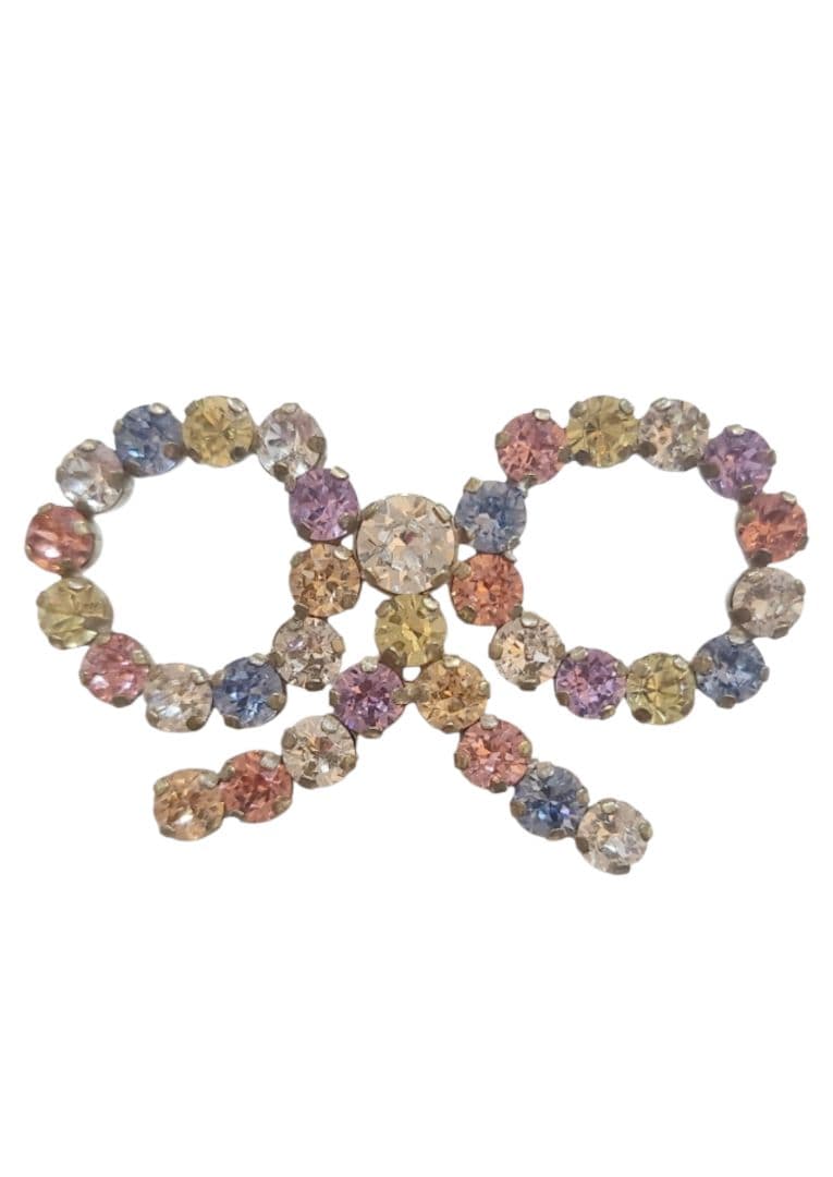 マキヌモト　リボン　ブローチ　マルチカラー