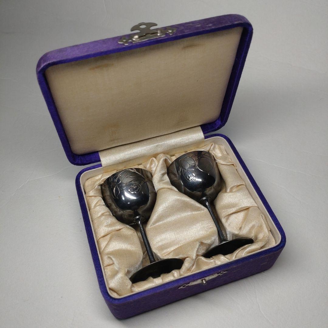 尚美堂 一正刀 銀杯 ワインカップ 箱付 44g