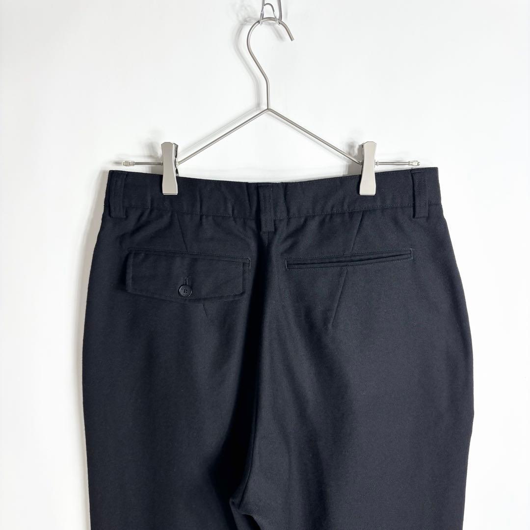 【極美品】BERNARD ZINS ウールフランネル 2タック ワイドスラックス