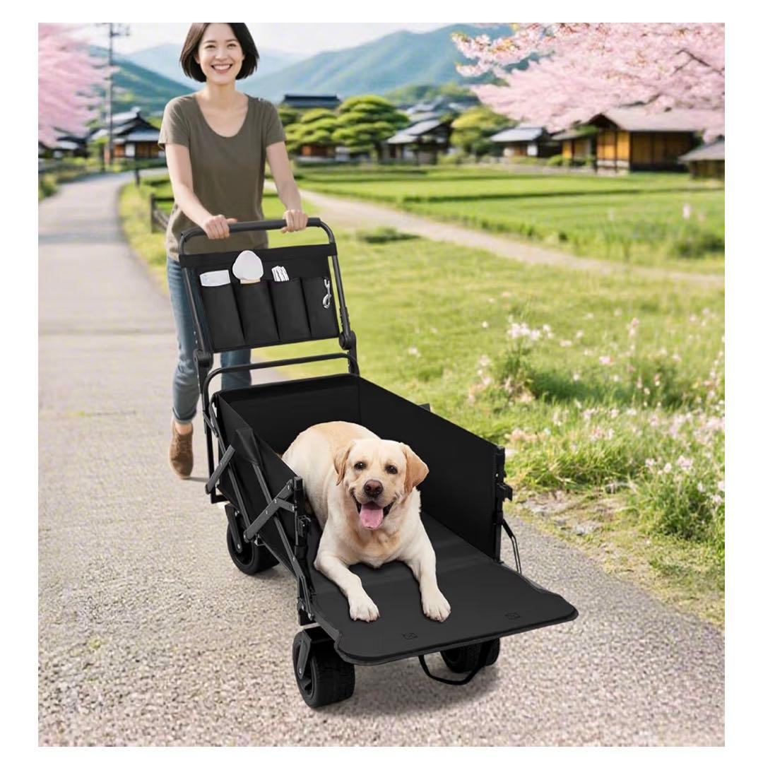 ペットカート 犬用 ベビーカー キャリー 耐荷重73kg