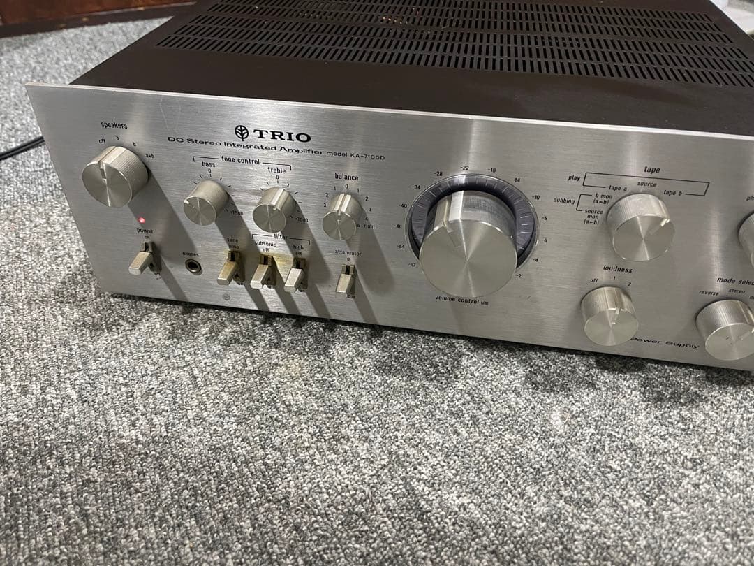 TRIO トリオ プリメインアンプ KA-7100D 通電確認 動作未確認