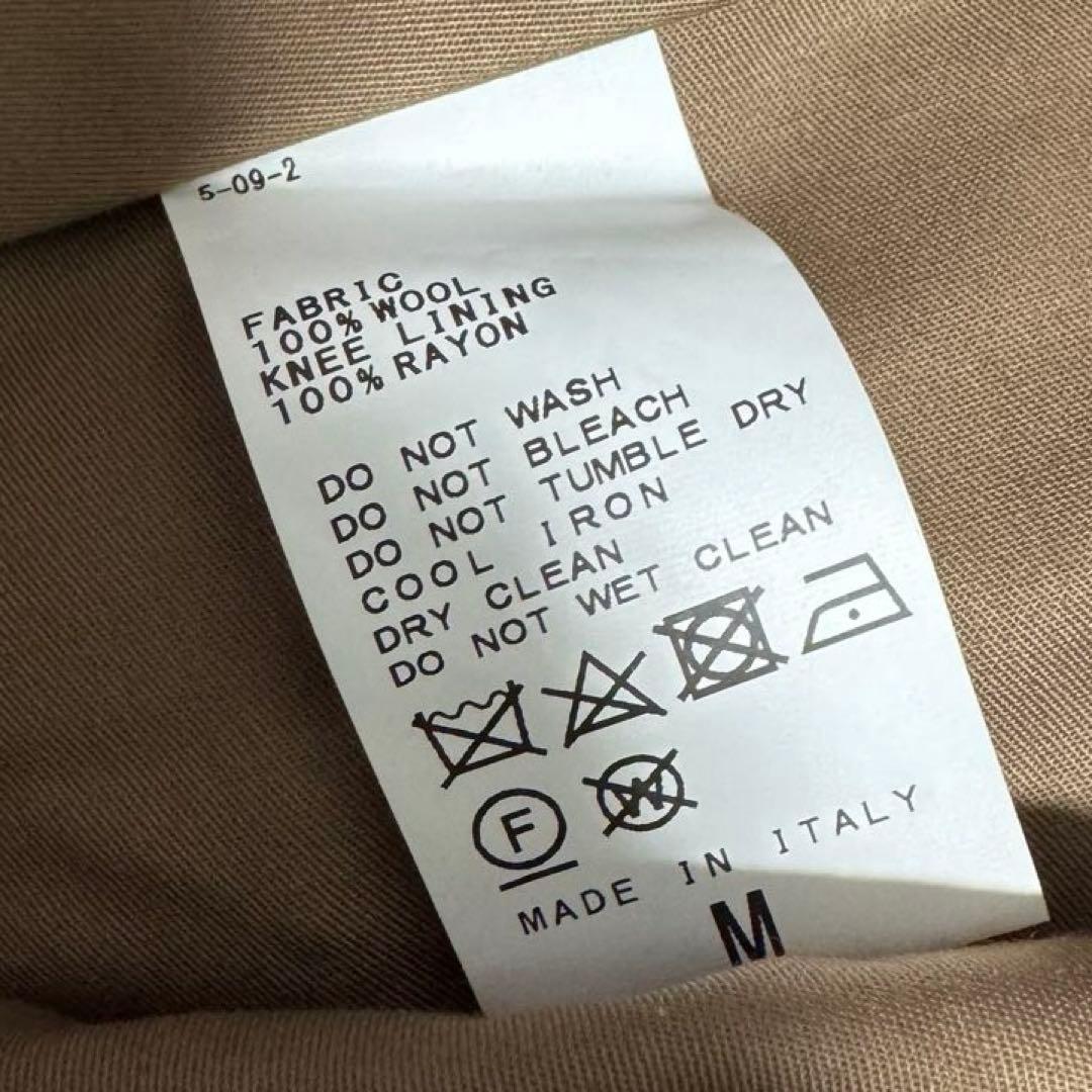 タグ付未使用 CARUSO カルーゾ スラックス パンツ ベージュ 46 未仕立