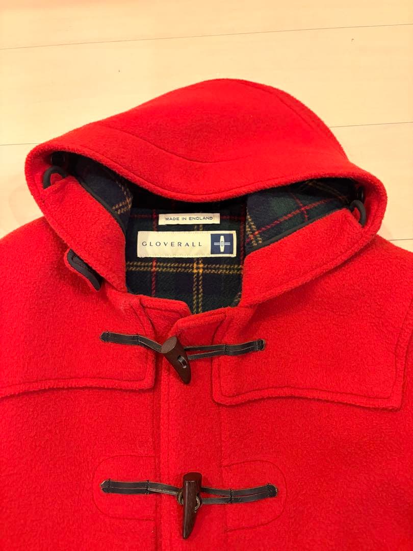 グローバーオール ダッフルコートフード 赤希少 90s Vintage 英国製