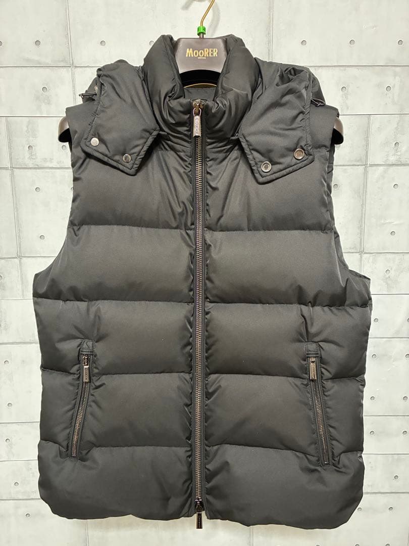 MOORER ムーレー フード付ダウンベスト 48 美品