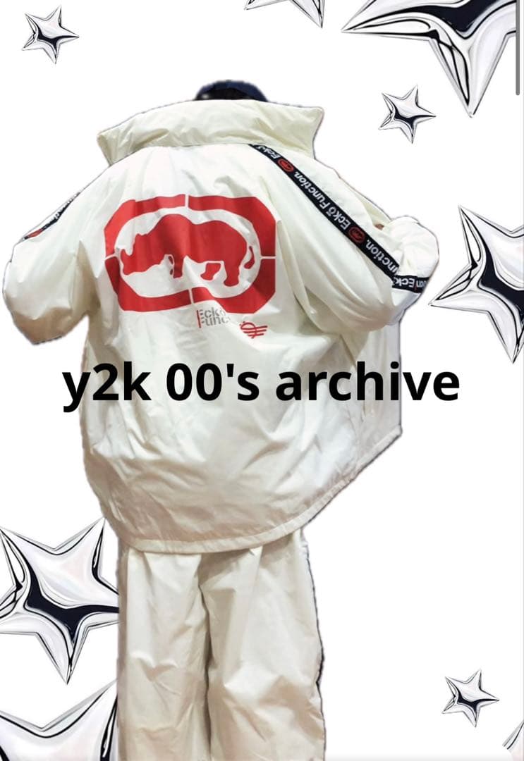 送料込み！EckoエコーナイロンセットアップXL y2k bboy b系 00s