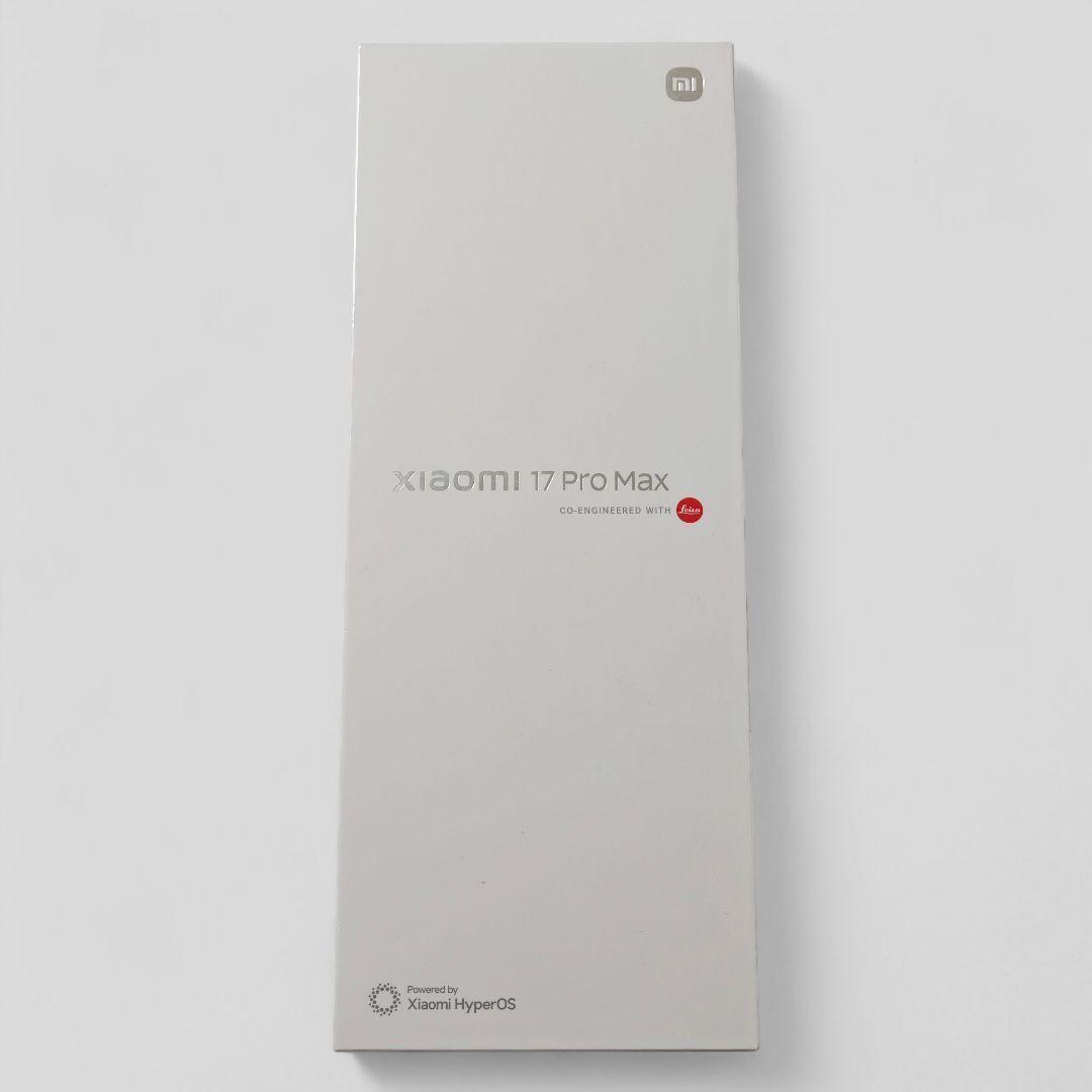 【新品未開封】XIAOMI 17 Pro Max 16GB/1TB 中国版