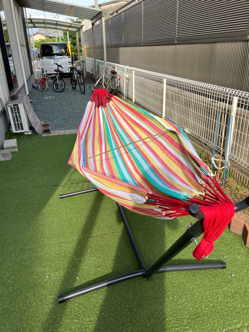 週末価格！ビブレ　ハンモック 自立式 VIVERE 収納ケース付き