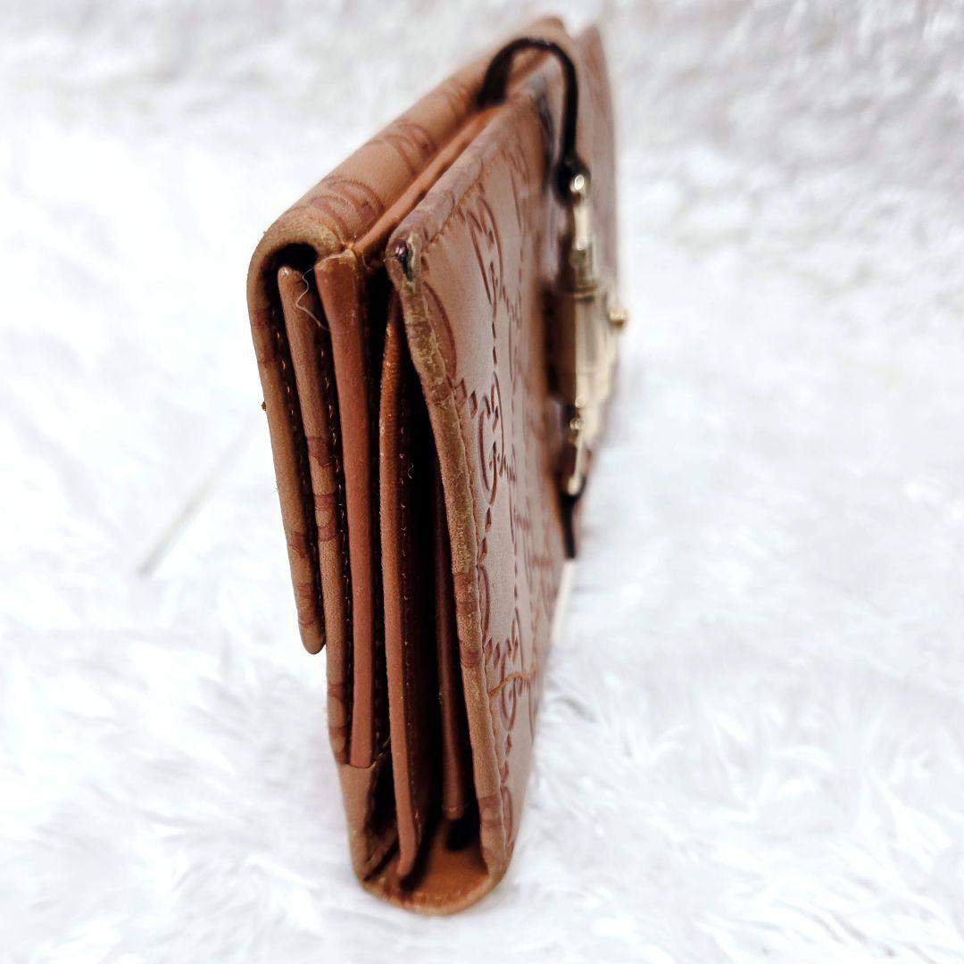 GUCCI グッチ ホースビット ジャッキー 長財布 GG柄 型押し レザー