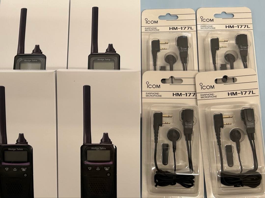 ウェッジトーキー　 イヤフォンマイク付き 4セット