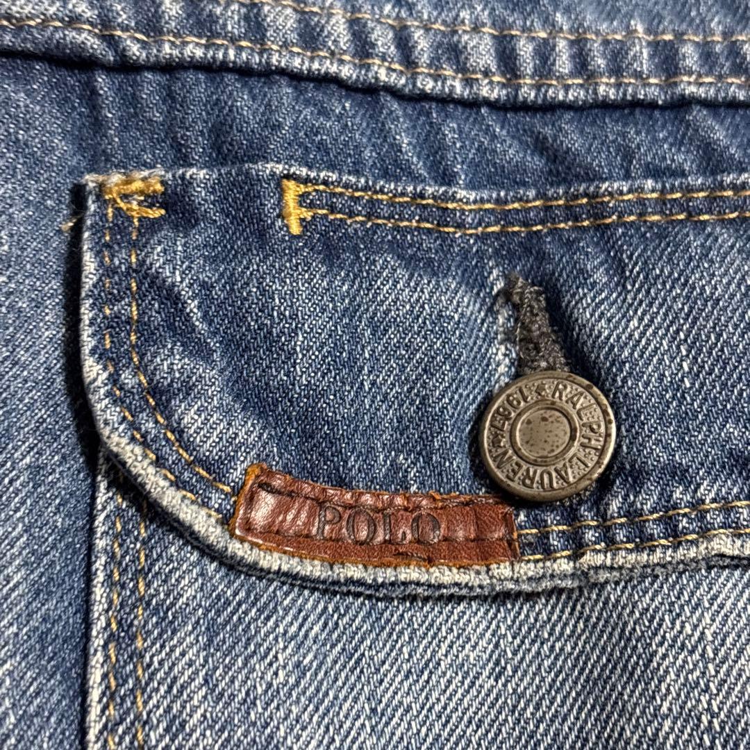 annラルフローレン ジージャン トラッカージャケット デニム ワッペン