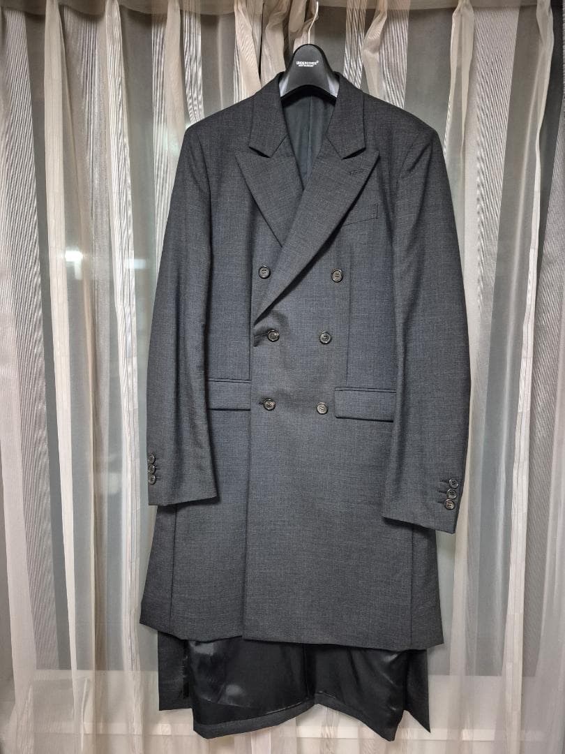 UNDERCOVER アンダーカバー　アシンメトリー ダブル ロングジャケット