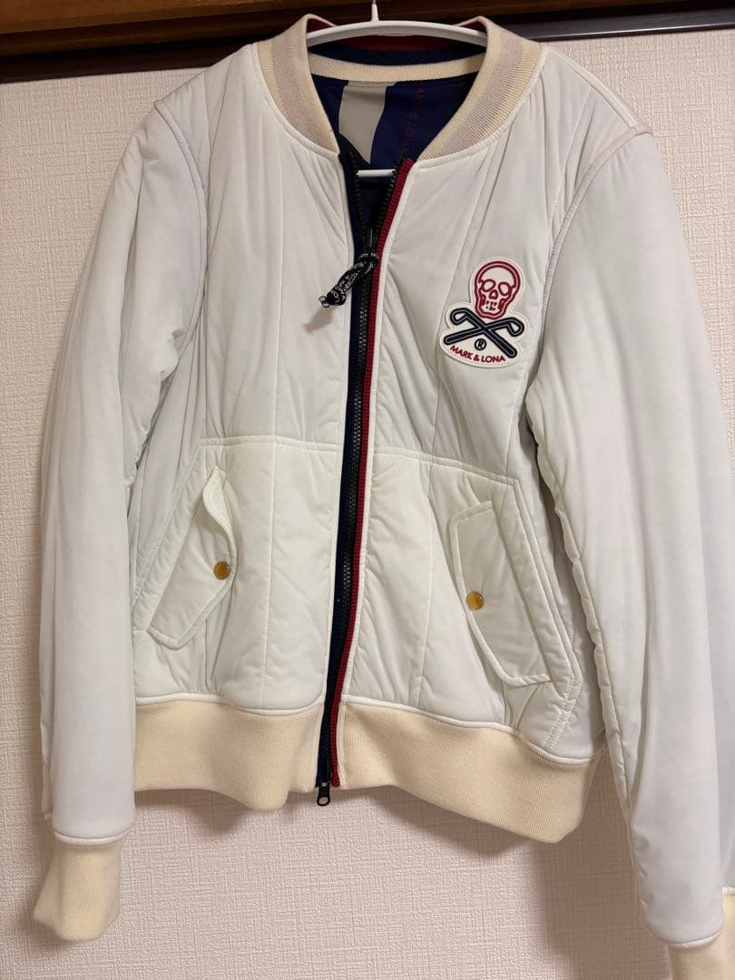 MARK&LONA 中綿ブルゾンリバーシブル 40サイズ白