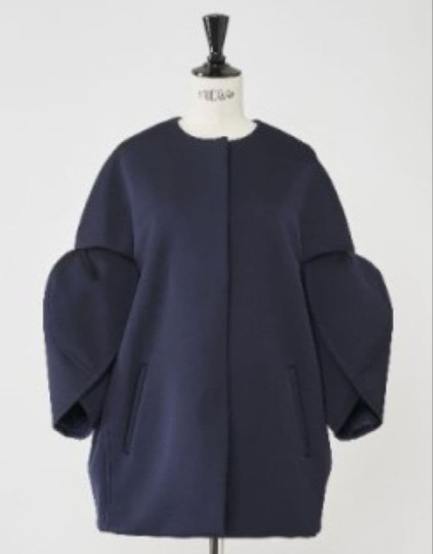 Heve コクーンコート Tulip Sleeve Bonding Coat