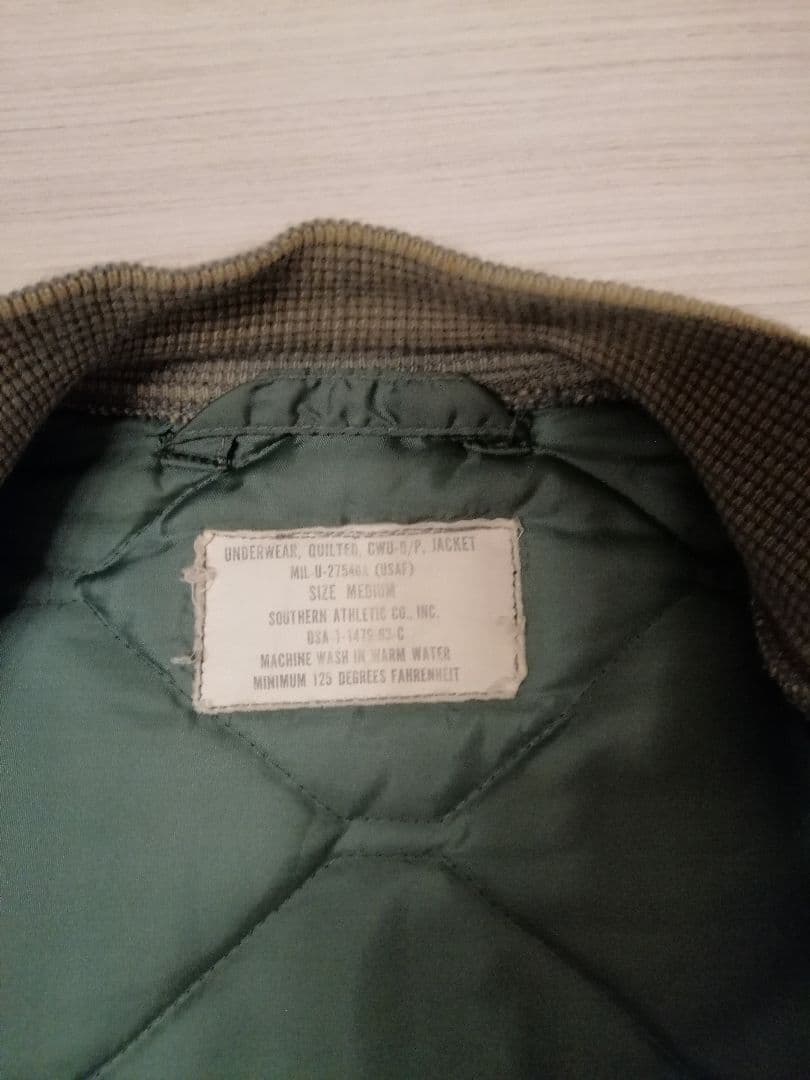 美品 60s USAF CWU-9/P キルティング ライナー MEDIUM