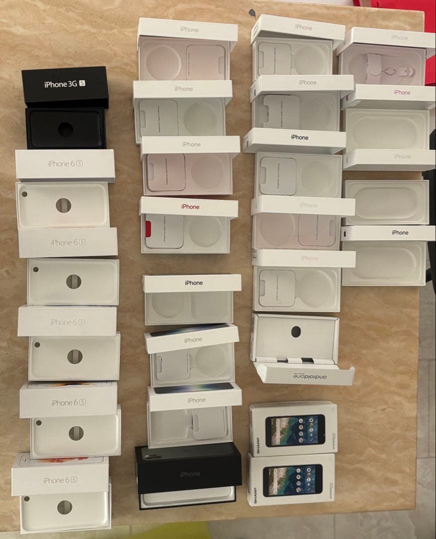 iPhoneモデル 空箱セット