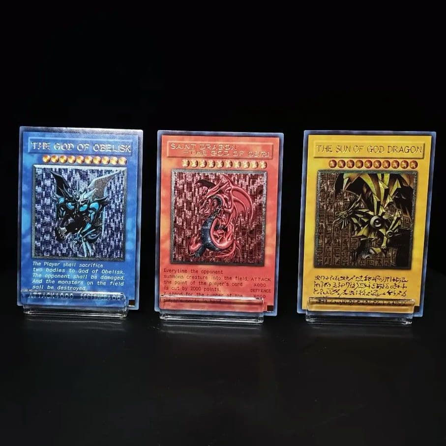 ユ*ウ様 希少遊戯王 三幻神 レリーフ オシリスの天空竜 オベリスクの巨神兵 ラ