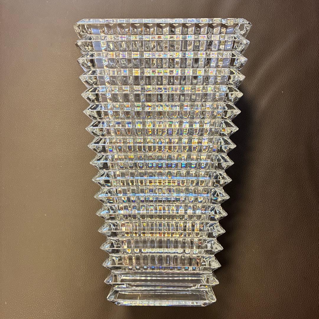 Baccarat クリスタル花瓶 階段状デザイン