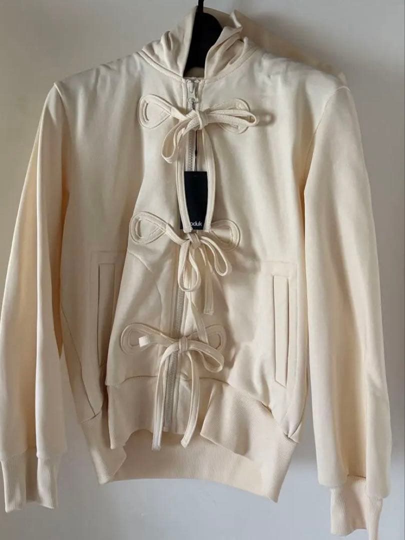 【r】soduk ribbon zip hoodie リボン フーディ