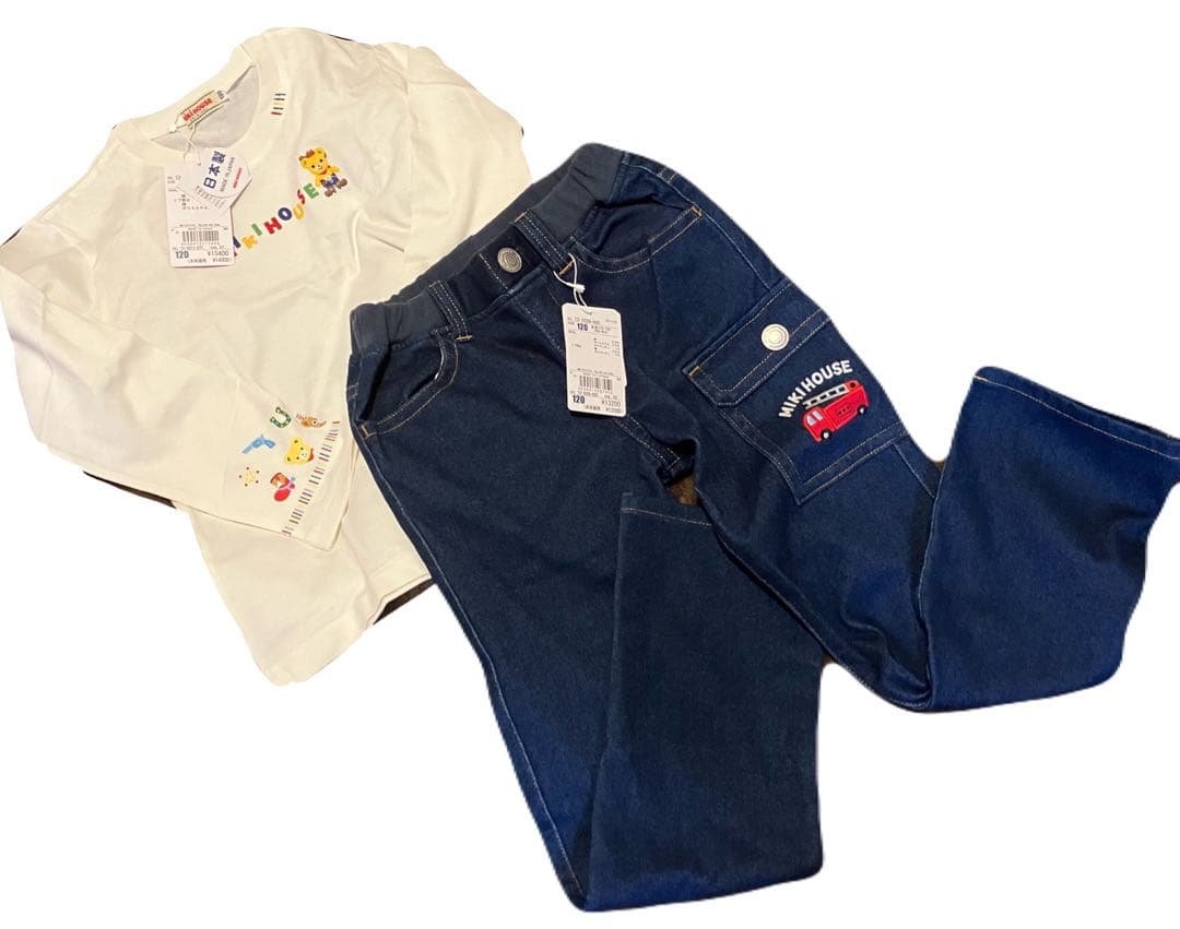 【120】ミキハウス★上下3枚セット