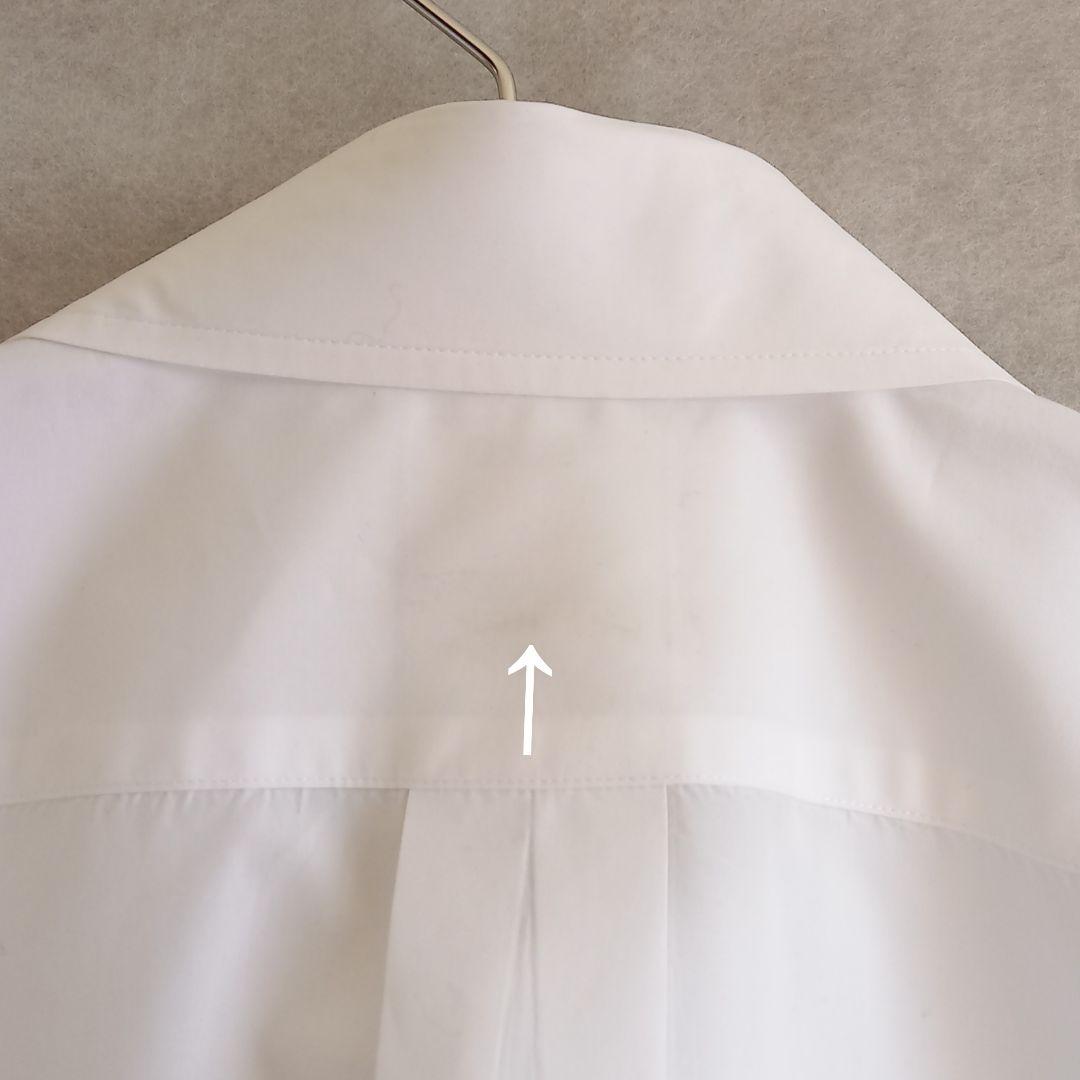 白シャツ　マディソンブルー　ロゴ刺繍　00　B.D タイプライター